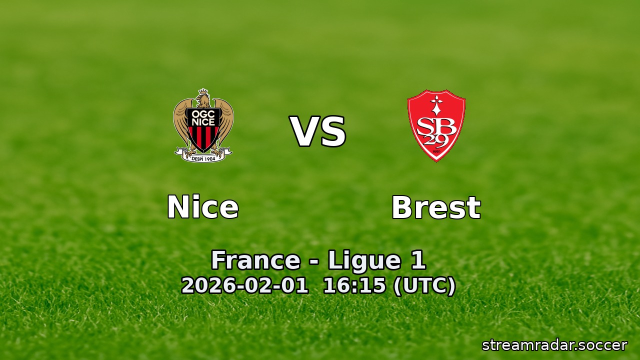 Nice vs Brest