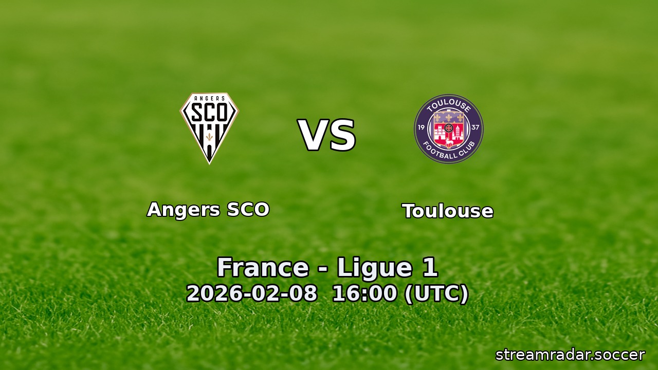Angers SCO vs Toulouse