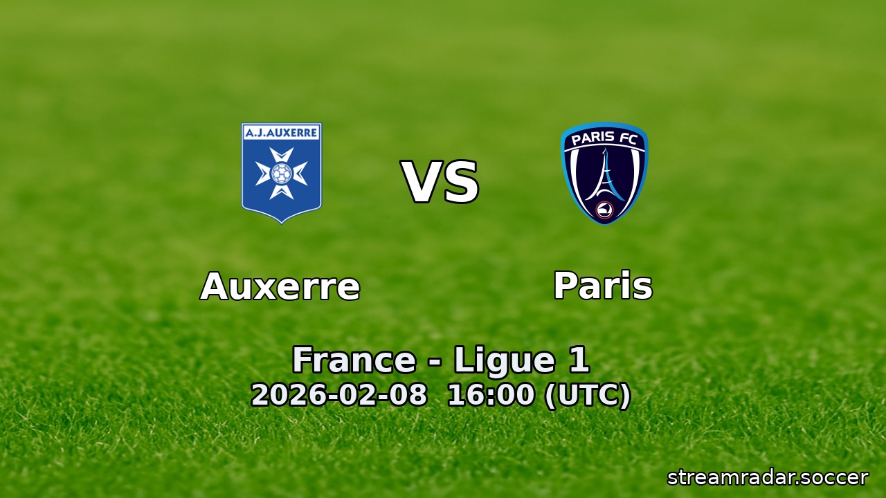 Auxerre vs Paris