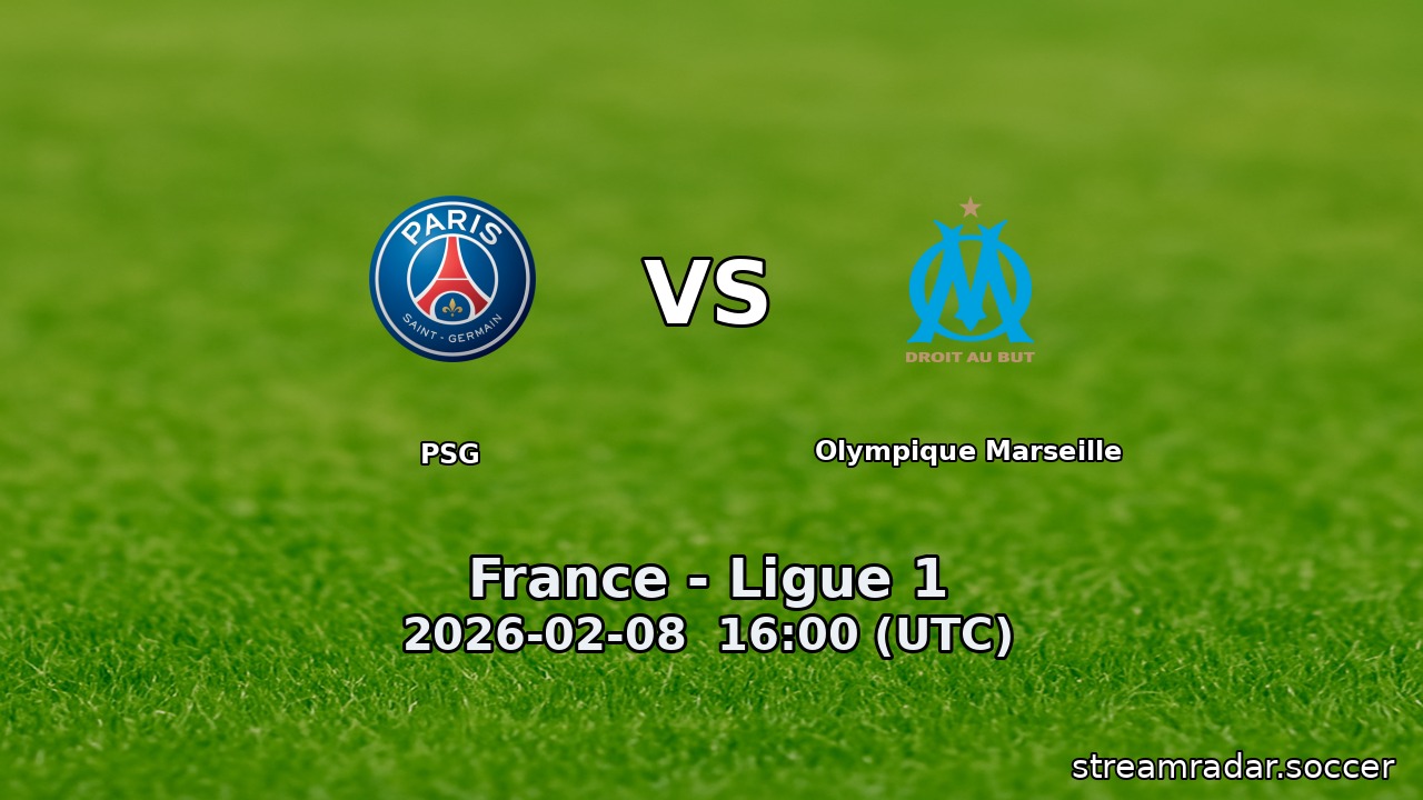 PSG vs Olympique Marseille