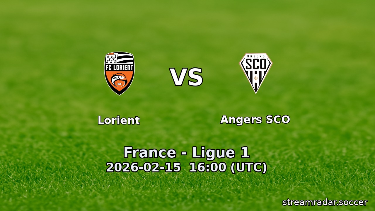 Lorient vs Angers SCO