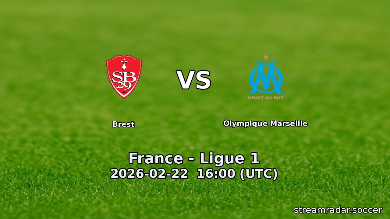 Brest vs Olympique Marseille
