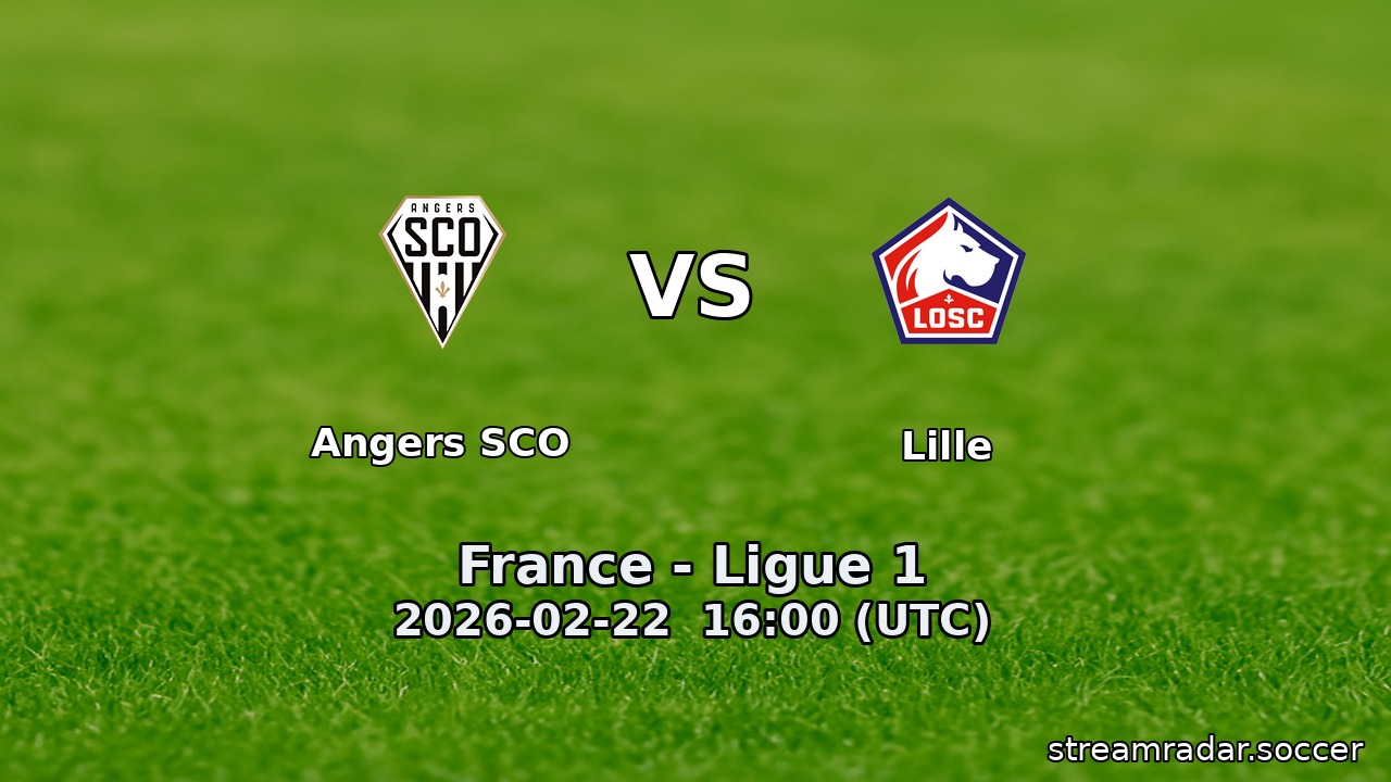Angers SCO vs Lille