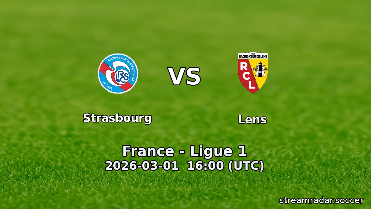 Strasbourg vs Lens