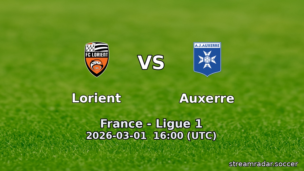 Lorient vs Auxerre