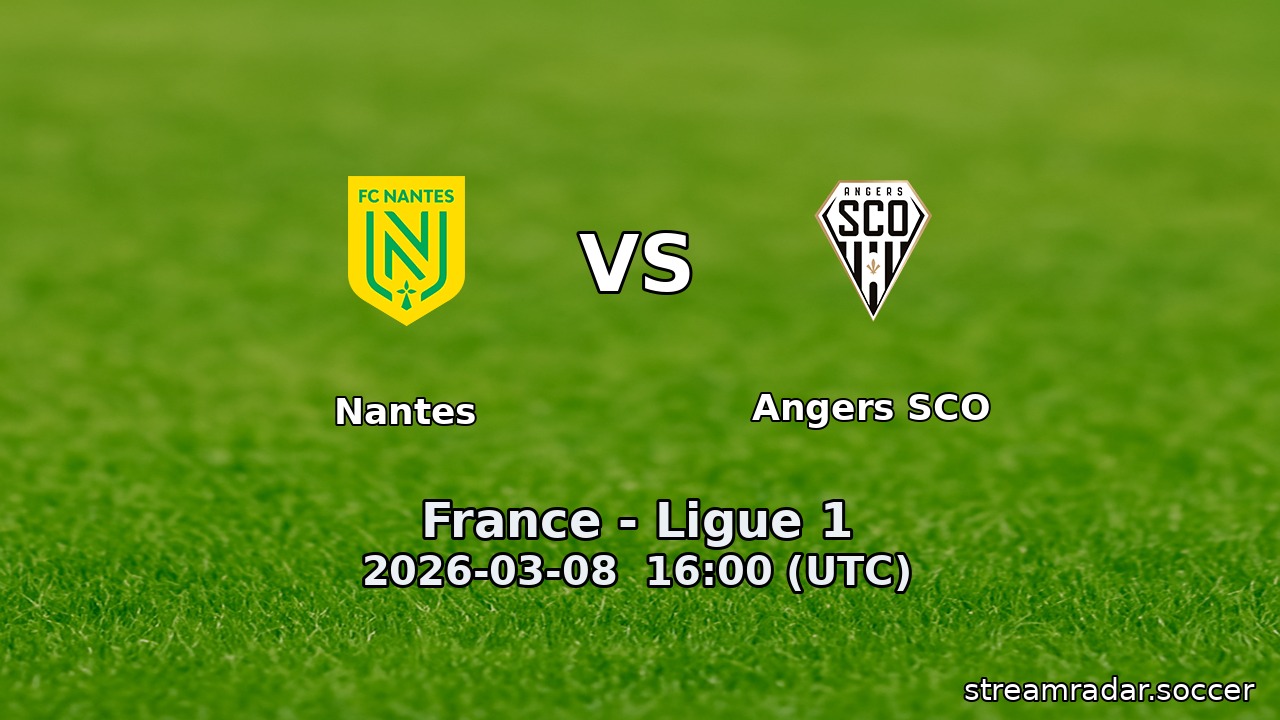 Nantes vs Angers SCO