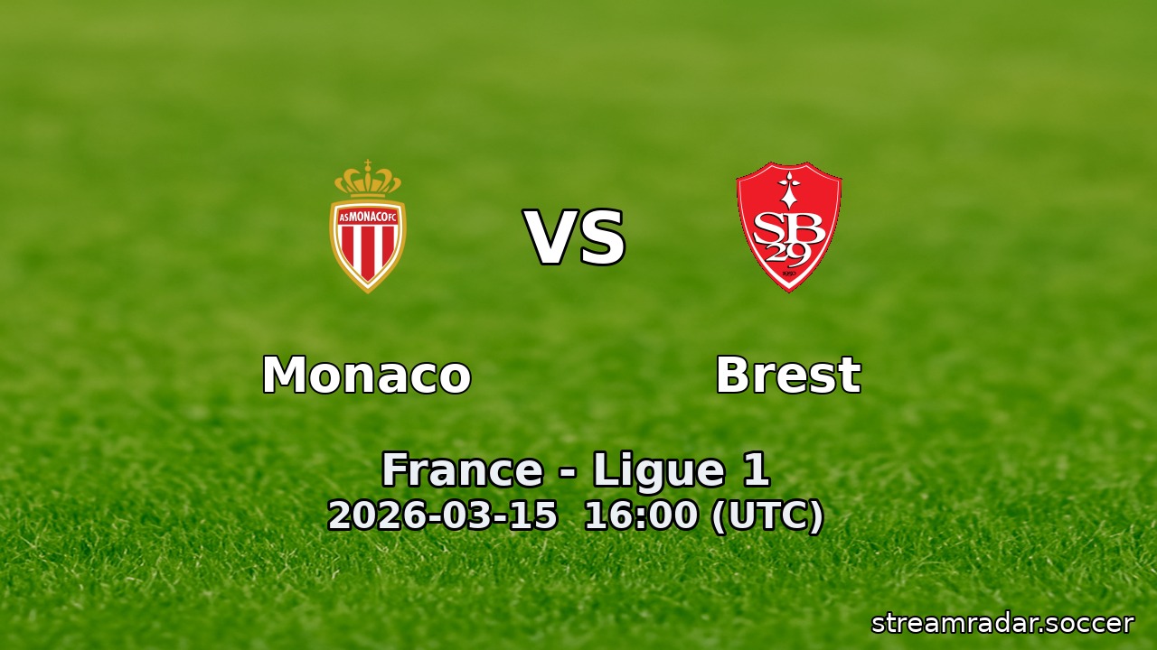 Monaco vs Brest