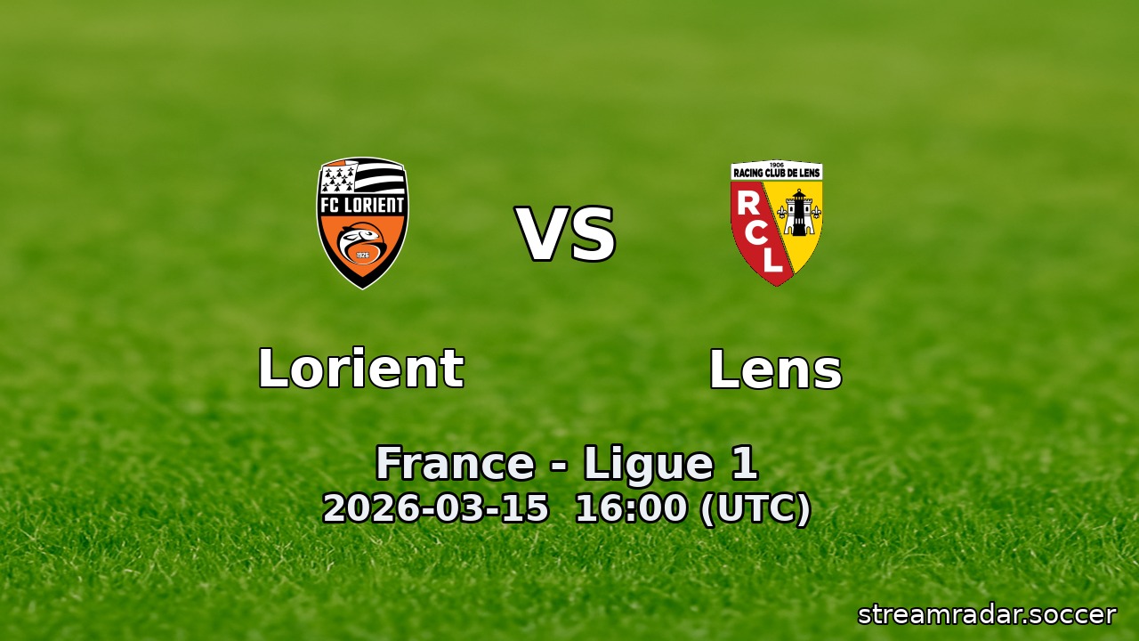Lorient vs Lens