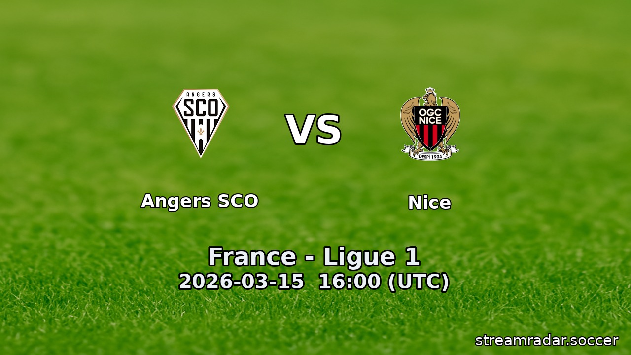 Angers SCO vs Nice