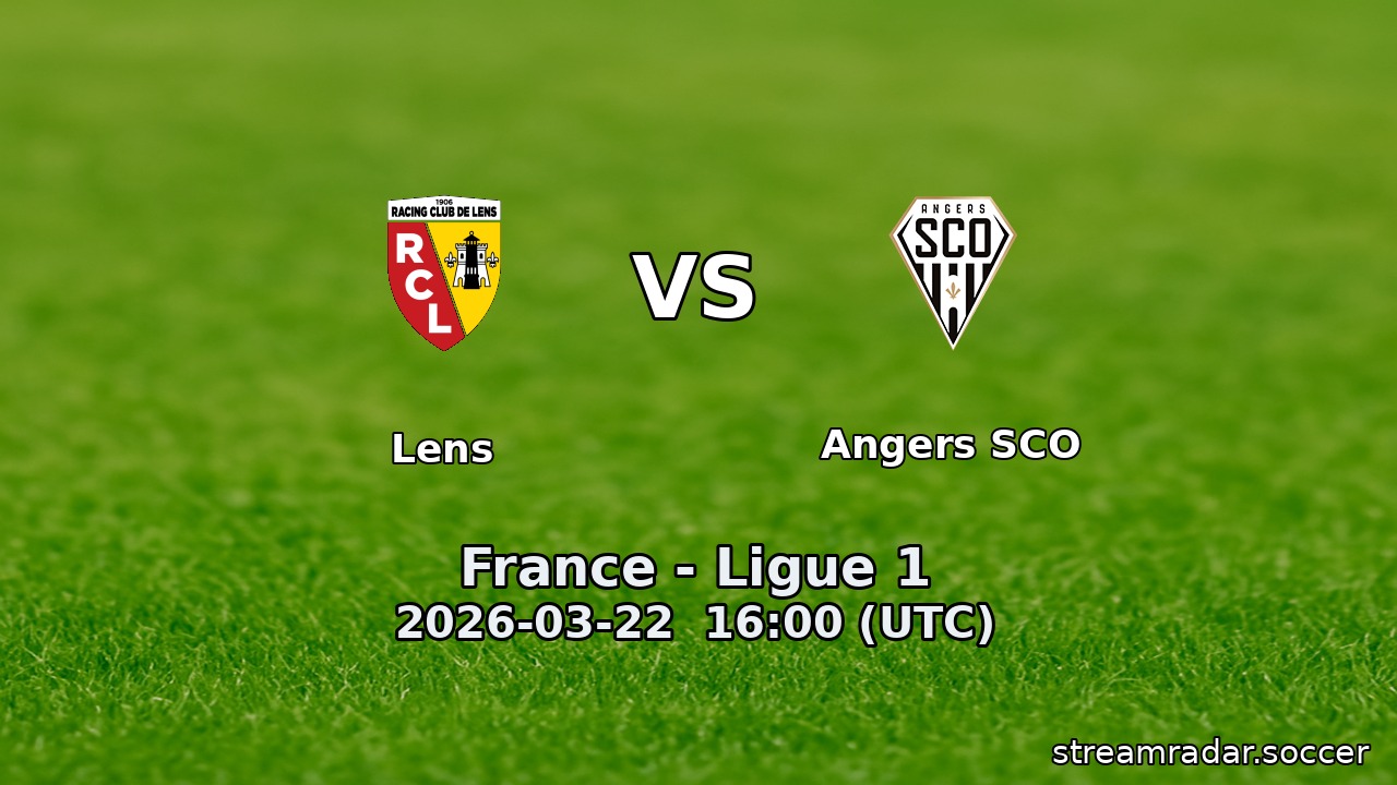 Lens vs Angers SCO