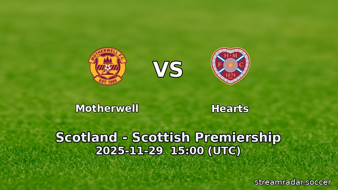 Motherwell vs Hearts