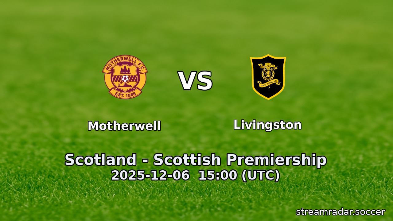 Motherwell vs Livingston