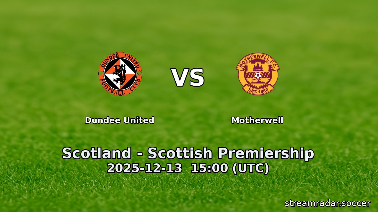 Dundee United vs Motherwell