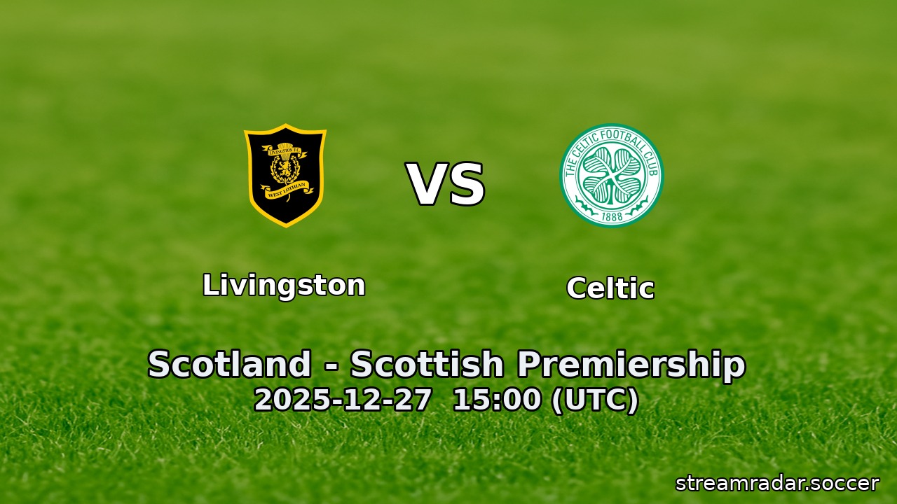 Livingston vs Celtic