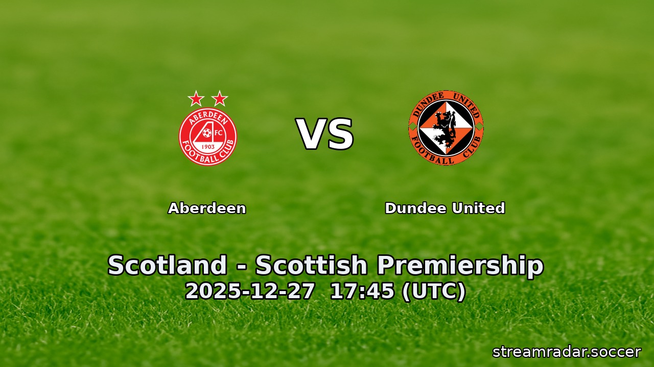Aberdeen vs Dundee United