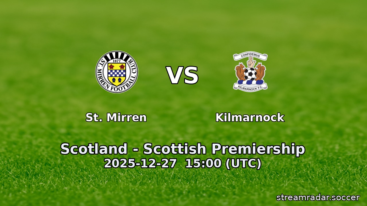 St. Mirren vs Kilmarnock