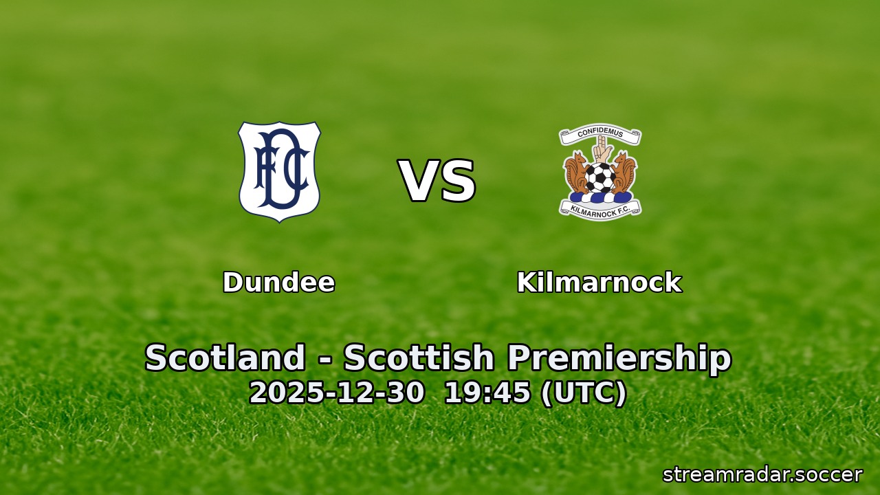 Dundee vs Kilmarnock