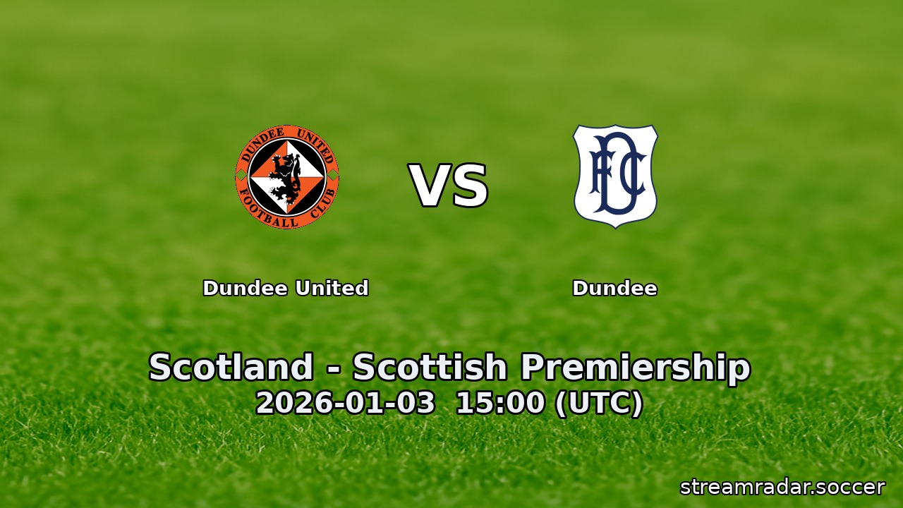 Dundee United vs Dundee