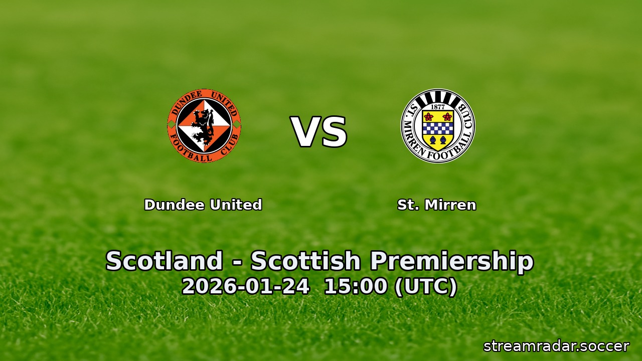 Dundee United vs St. Mirren
