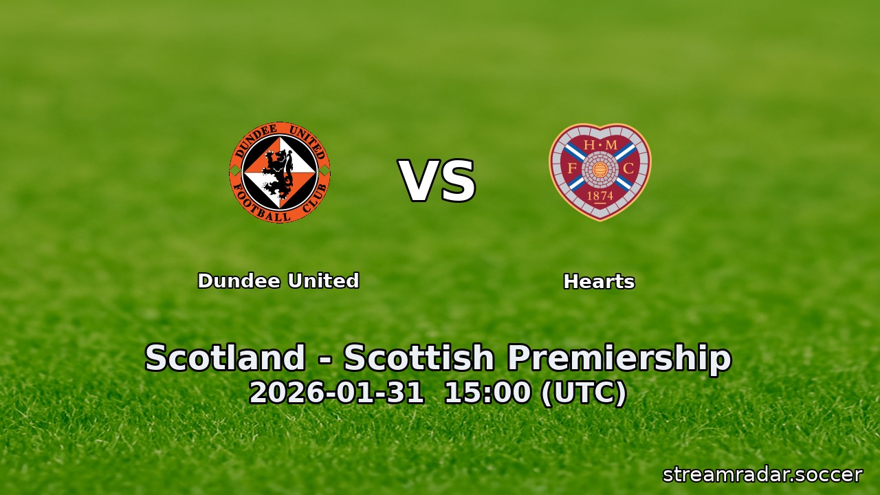 Dundee United vs Hearts