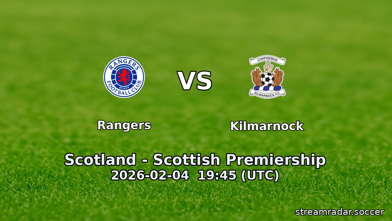 Rangers vs Kilmarnock
