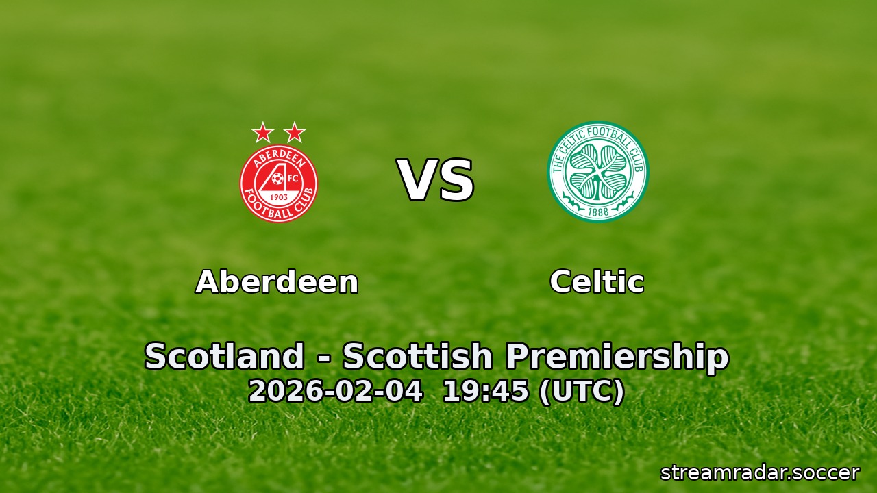 Aberdeen vs Celtic