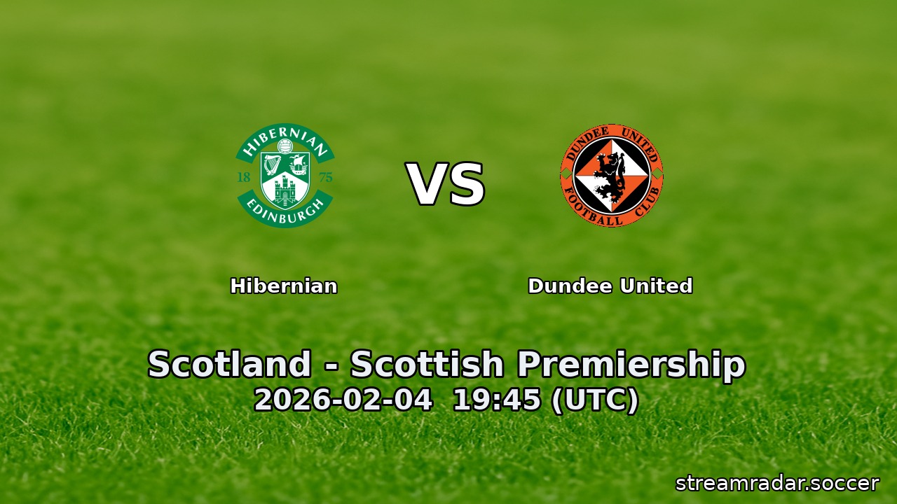 Hibernian vs Dundee United