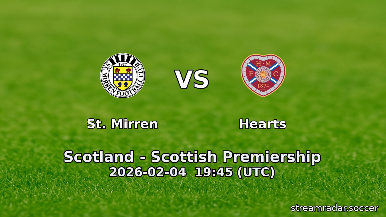 St. Mirren vs Hearts