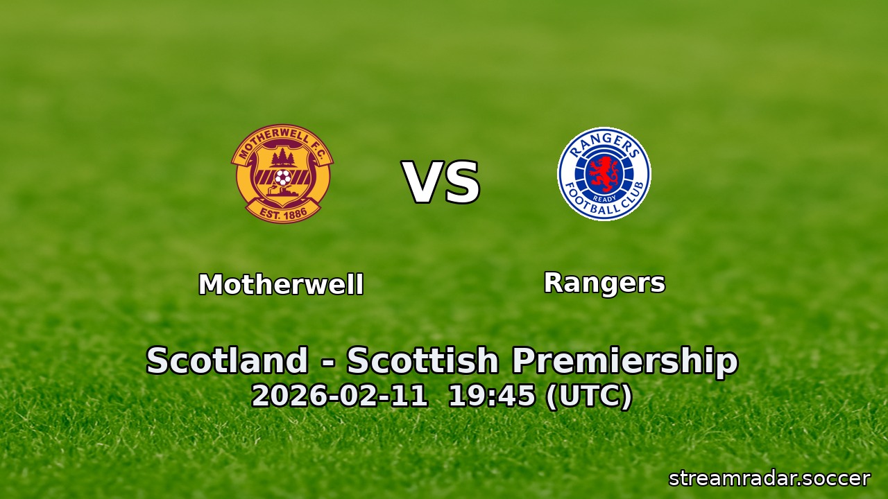 Motherwell vs Rangers