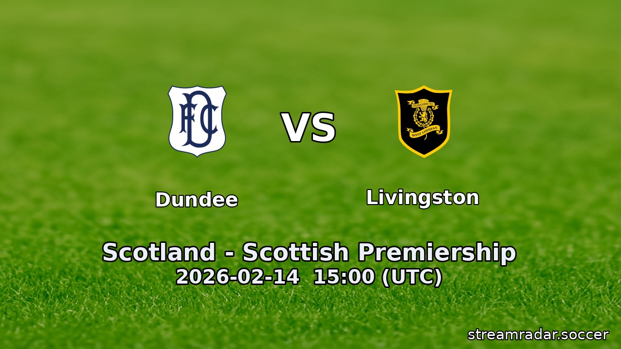 Dundee vs Livingston