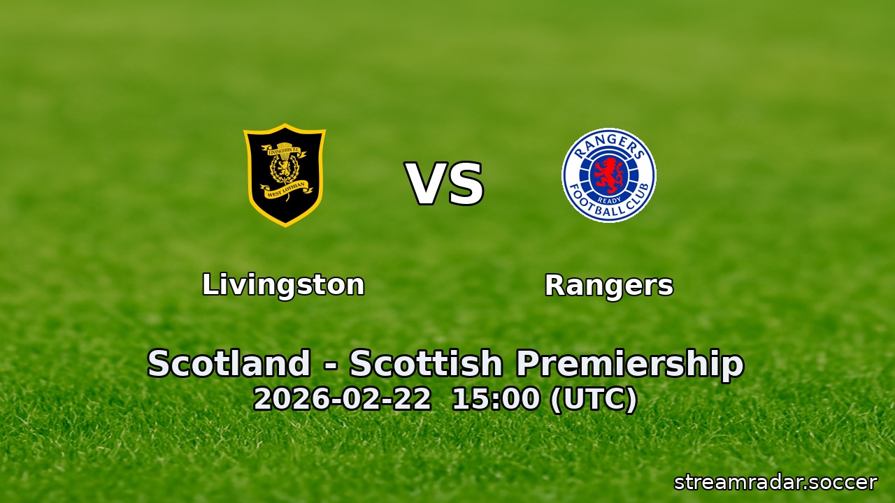 Livingston vs Rangers