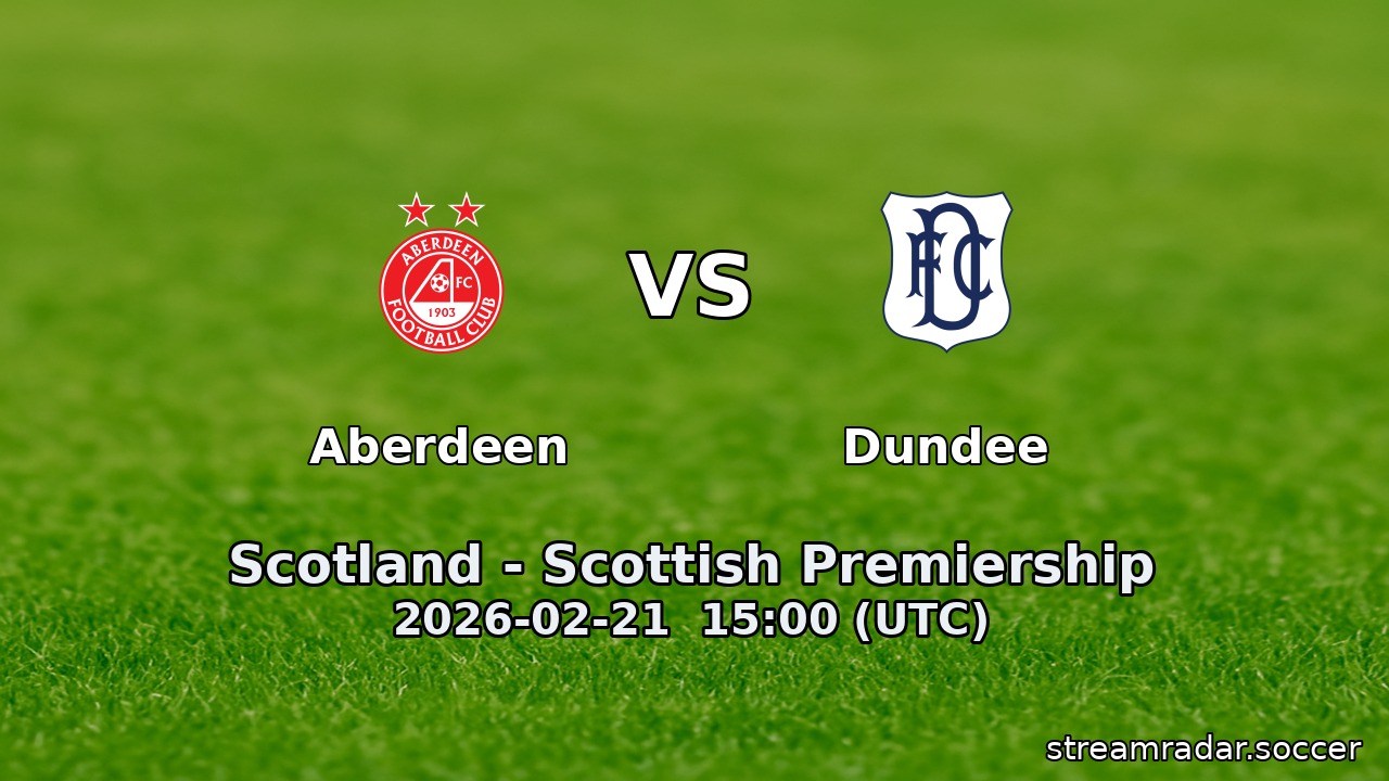 Aberdeen vs Dundee
