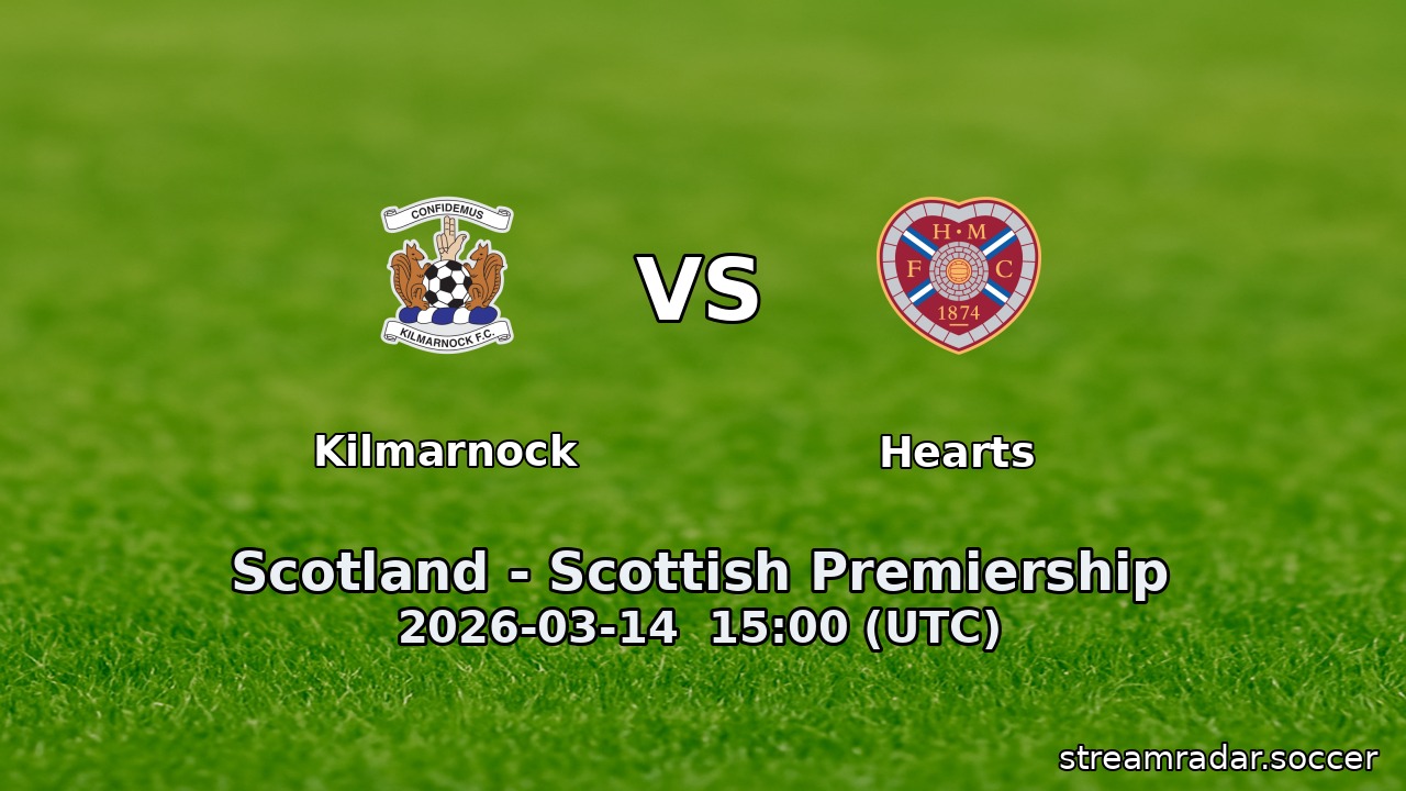 Kilmarnock vs Hearts