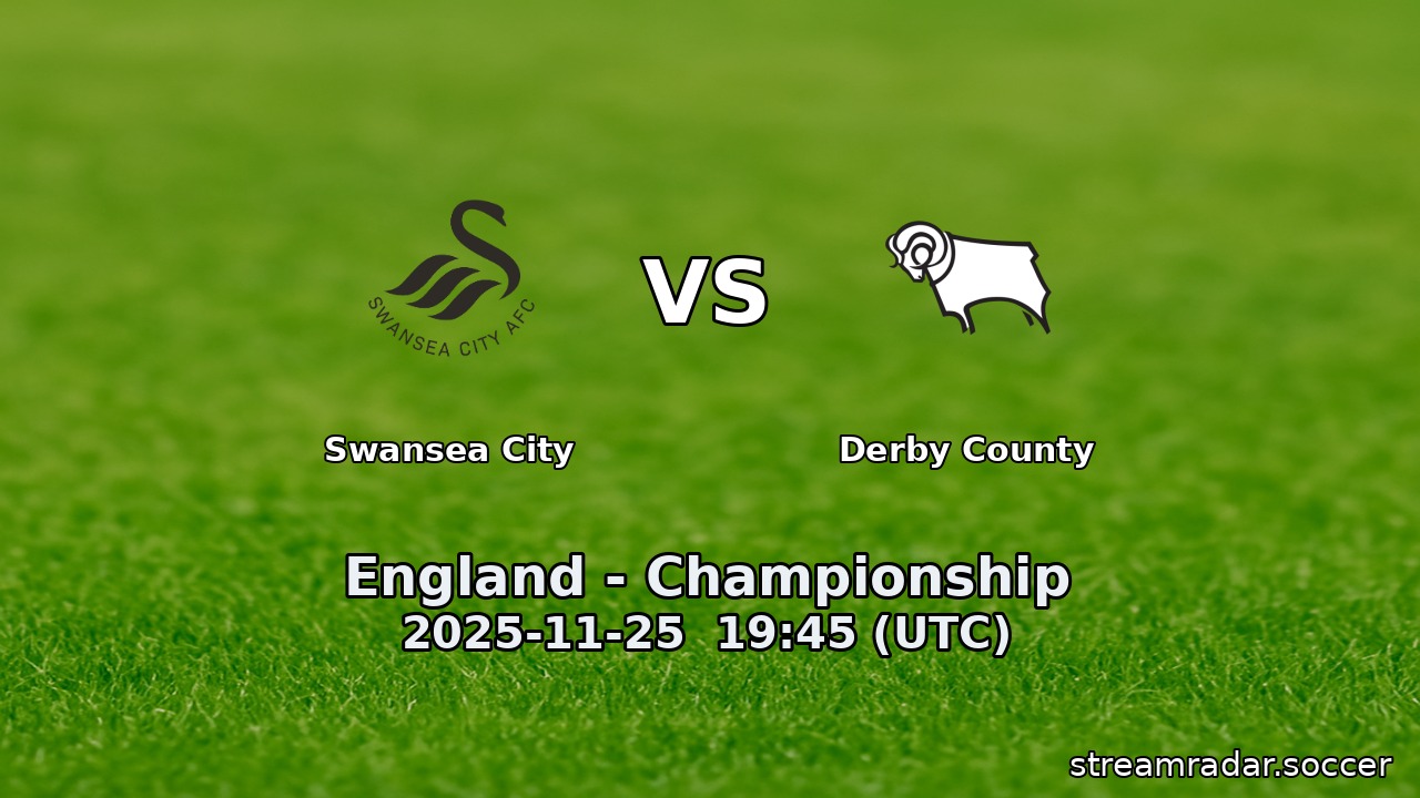 Swansea City vs Derby County