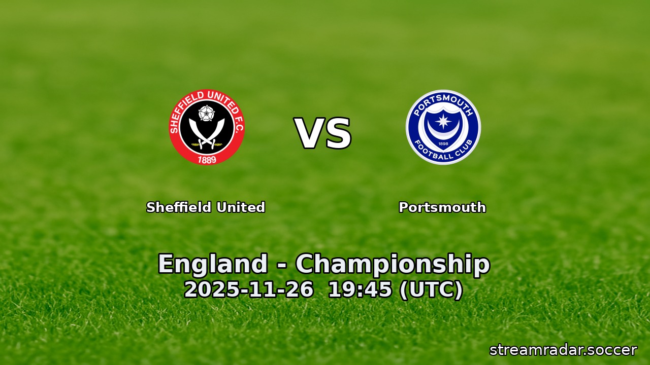 Sheffield United vs Portsmouth