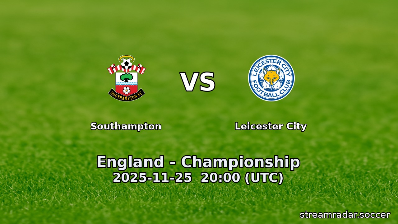 Southampton vs Leicester City