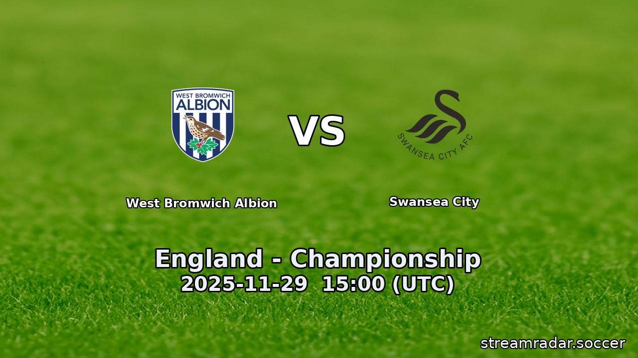 West Bromwich Albion vs Swansea City