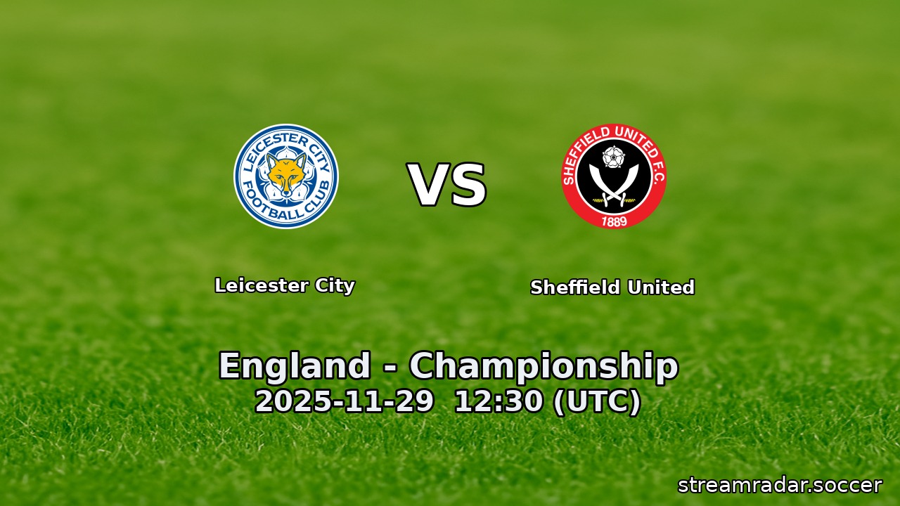 Leicester City vs Sheffield United