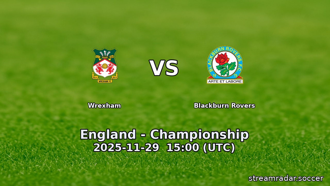 Wrexham vs Blackburn Rovers
