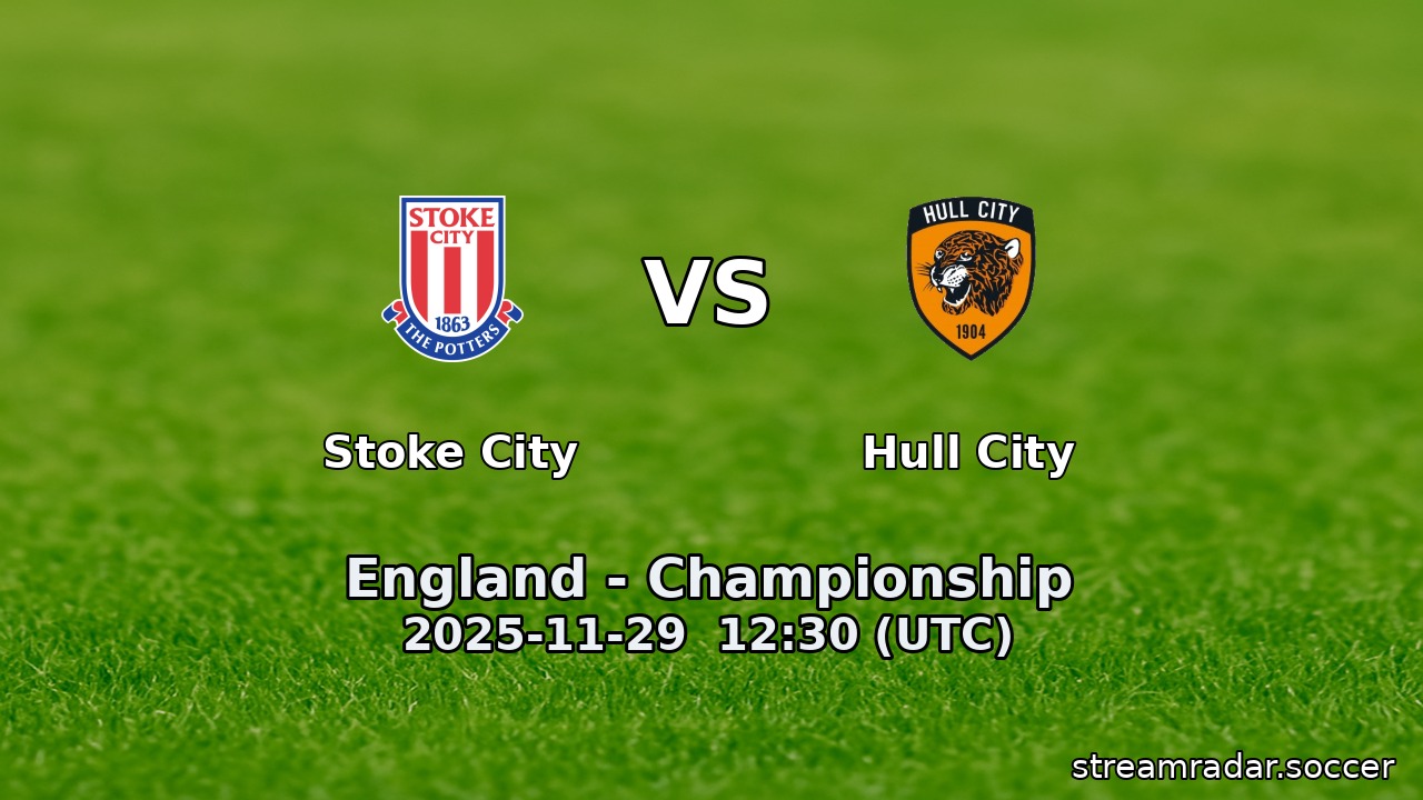 Stoke City vs Hull City