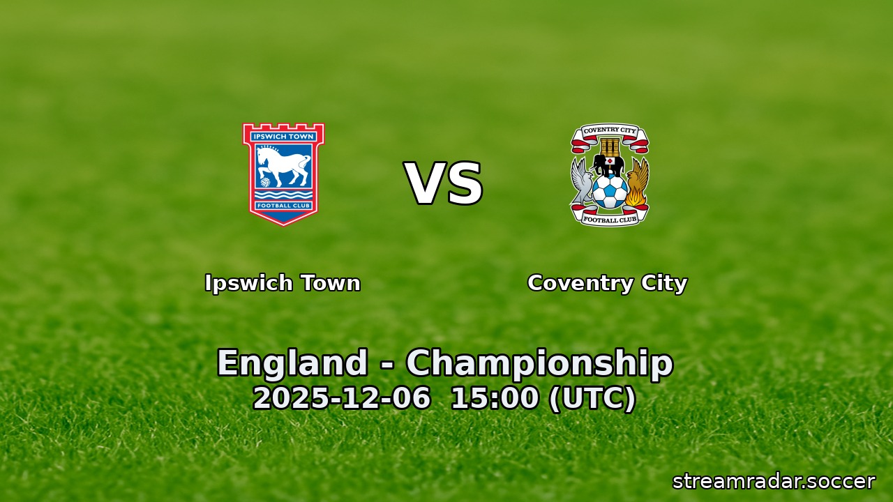 Ipswich Town vs Coventry City