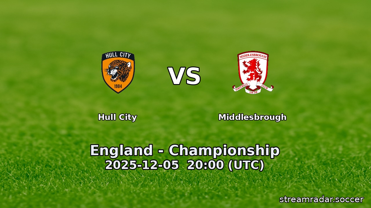 Hull City vs Middlesbrough