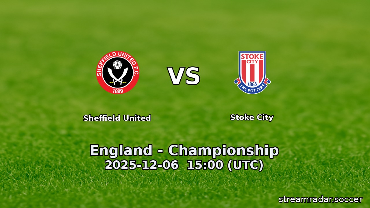 Sheffield United vs Stoke City