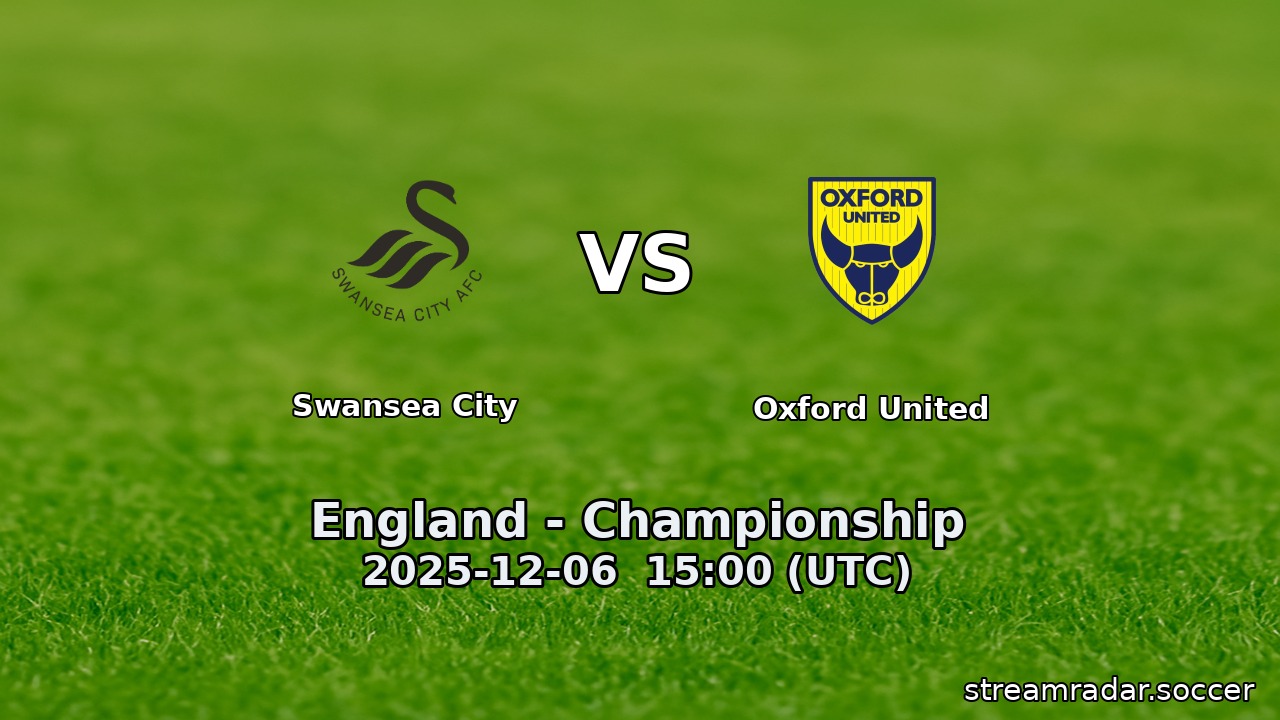 Swansea City vs Oxford United