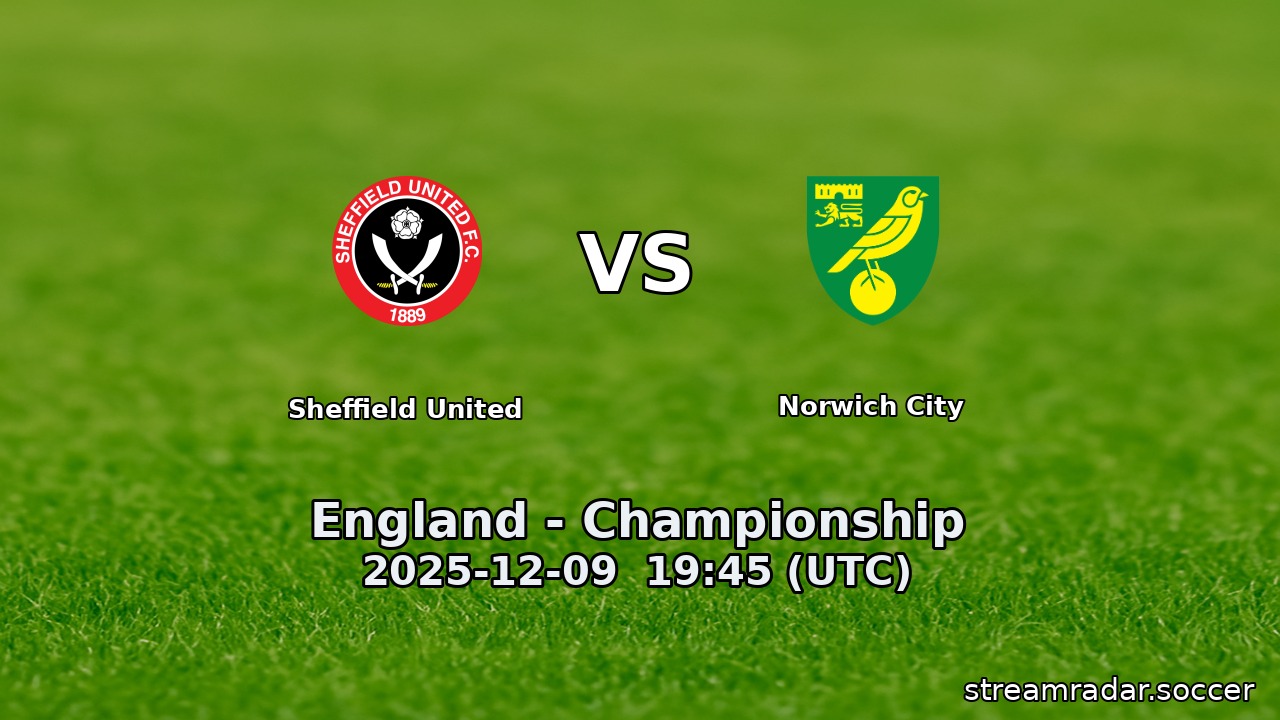 Sheffield United vs Norwich City