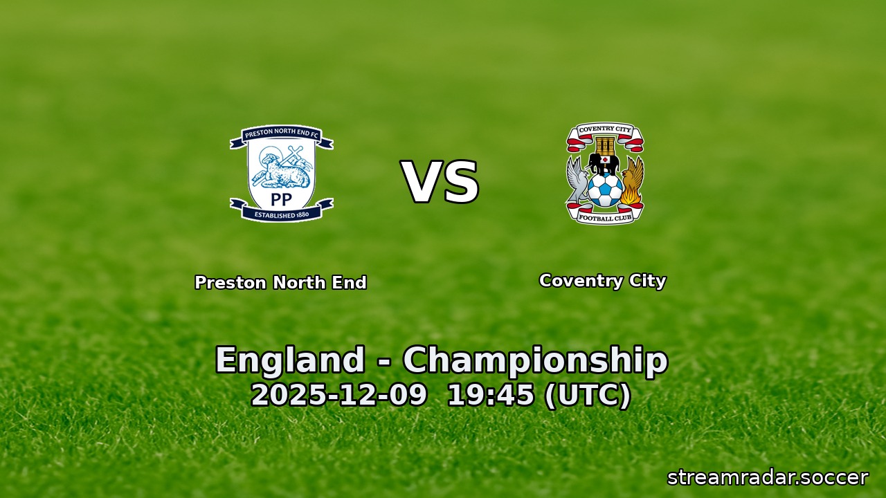 Preston North End vs Coventry City