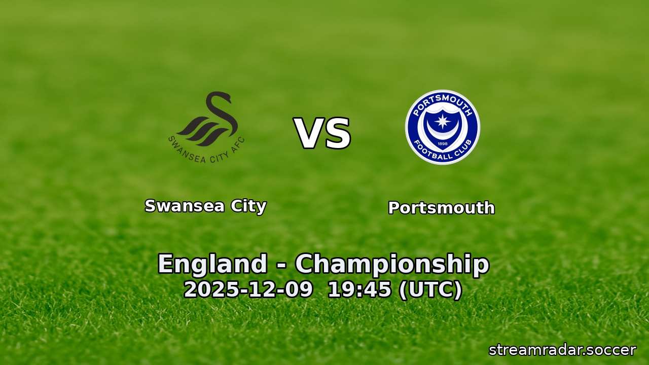 Swansea City vs Portsmouth