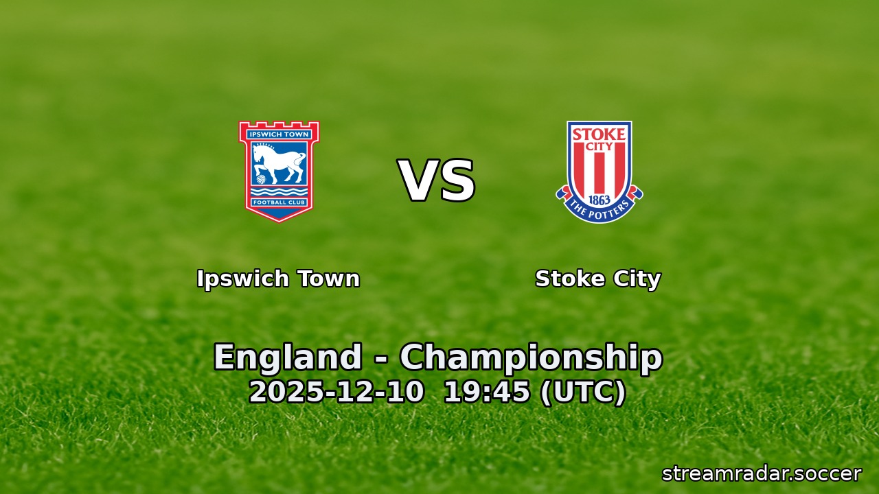 Ipswich Town vs Stoke City