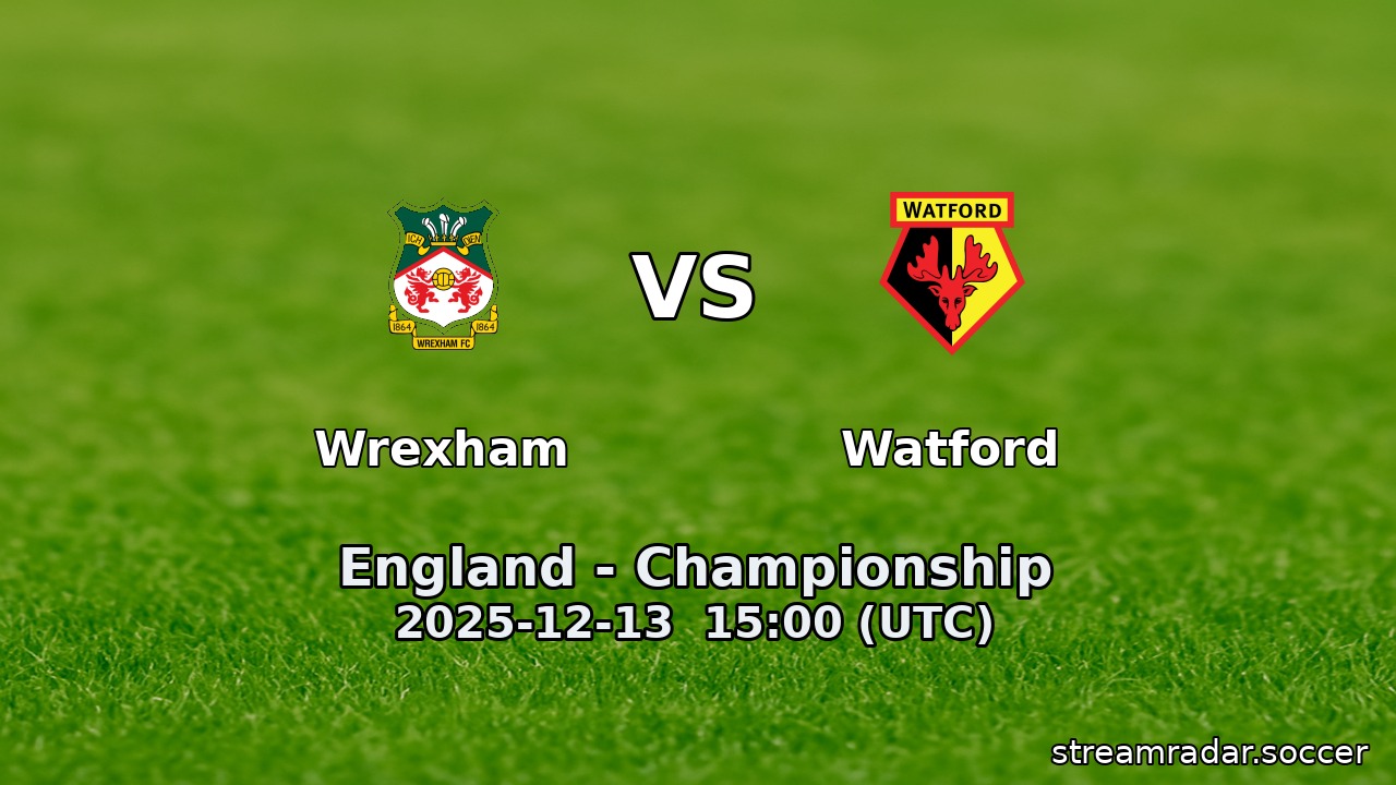Wrexham vs Watford