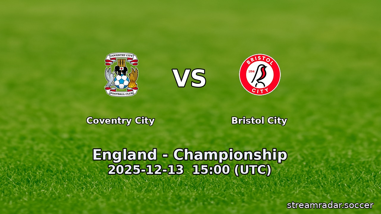 Coventry City vs Bristol City